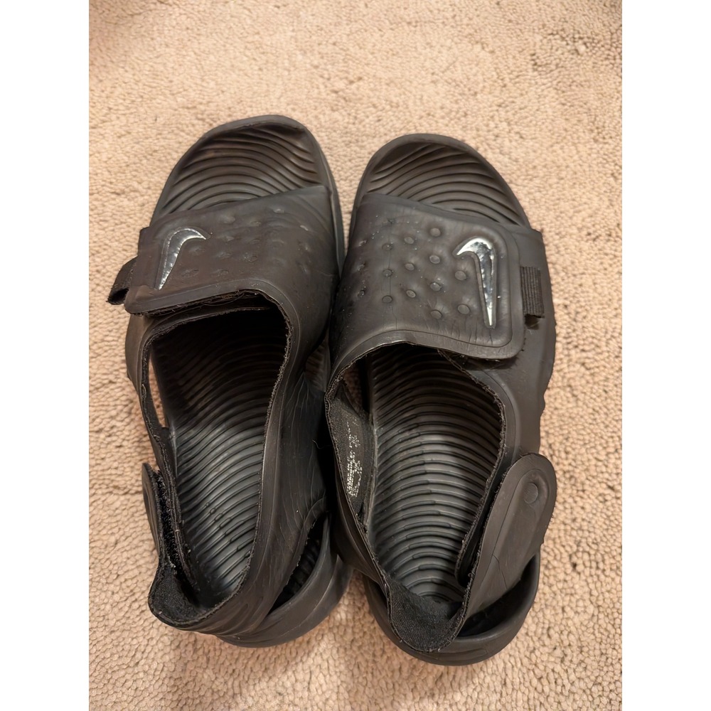 Nike Sunray Adjust 5 Kids Black‎ Sandals AJ9076-001 Size 13C
